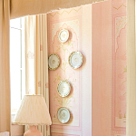 Обои ручная роспись Jharokha Arches Original colourway on pink painted Xuan paper варинант исполнения - 5 | Loft Concept в Ростове-на-Дону