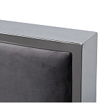 Кровать двуспальная серая с высоким мягким изголовьем Heart of the Bedroom варинант исполнения - 2 | Loft Concept в Ростове-на-Дону