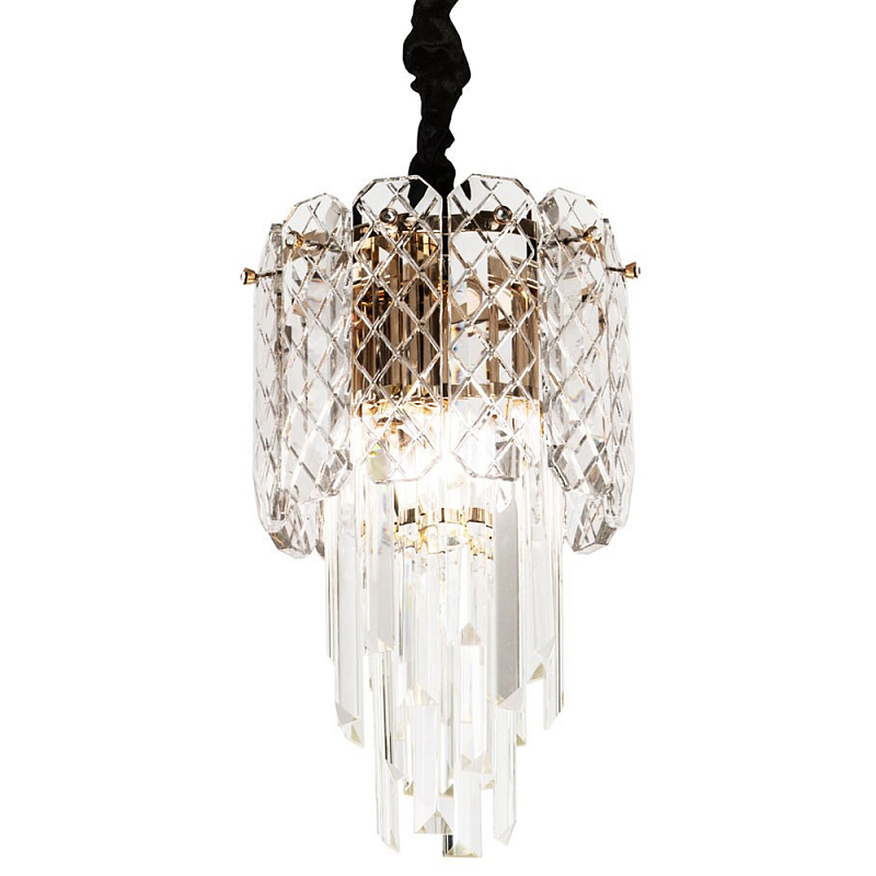   Harmonica Crystal Gold Hanging Lamp     -- | Loft Concept 