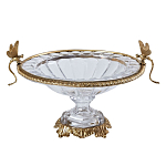 Чаша из прозрачного стекла с рельефным ободком и фигурками стрекоз Eden Garden варинант исполнения - 1 | Loft Concept в Ростове-на-Дону