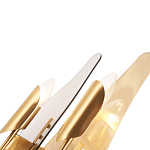 Бра с двумя плафонами дымчатого и янтарного цвета Vertical Glass варинант исполнения - 1 | Loft Concept в Ростове-на-Дону