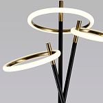 Торшер с 3-мя круглыми светодиодными лампами на черной триноге Underlining варинант исполнения - 3 | Loft Concept в Ростове-на-Дону