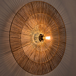 Круглый настенный светильник с декором из пеньковой веревки Alano Wall Lamp варинант исполнения - 2 | Loft Concept в Ростове-на-Дону