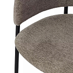 Стул полукруглый с каркасом из металла и мягким сиденьем и спинкой Soft Chenille варинант исполнения - 2 | Loft Concept в Ростове-на-Дону