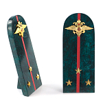 Сувенир Погон МВД из натурального камня змеевик Souvenir Epaulets варинант исполнения - 3 | Loft Concept в Ростове-на-Дону