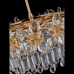 Люстра круглая с декоративными элементами в виде крупных хрустальных цветов Palace Gardens варинант исполнения - 4 | Loft Concept в Ростове-на-Дону