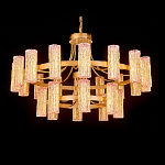 Люстра двухъярусная круглая с текстурными цилиндрическими плафонами Glimpse варинант исполнения - 3 | Loft Concept в Ростове-на-Дону