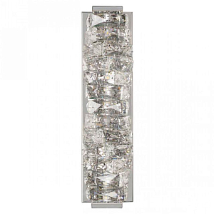 Хрустальное Бра Reduced Transparent Cubes Серебро