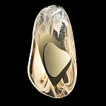 Бра овальное из стекла с золотым элементом Flow Texture  варинант исполнения - 3 | Loft Concept в Ростове-на-Дону