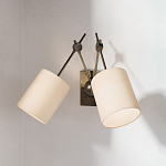 Бра с двумя тканевыми абажурами в форме цилиндра Prerequisites варинант исполнения - 3 | Loft Concept в Ростове-на-Дону