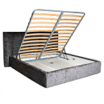 Кровать двуспальная серая с подъемным механизмом  Selecting the Best варинант исполнения - 2 | Loft Concept в Ростове-на-Дону