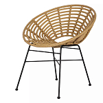Стул круглый с ротанговым плетением Round Wicker Stool варинант исполнения - 3 | Loft Concept в Ростове-на-Дону
