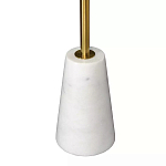 Кофейный столик с круглой столешницей на белом мраморном основании Original Foundation варинант исполнения - 5 | Loft Concept в Ростове-на-Дону