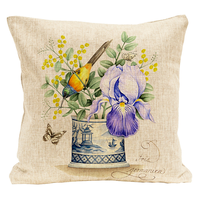   Blue Iris Pillow    -- | Loft Concept 