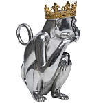 Статуэтка обезьяна в короне серебряная Golden Monkey варинант исполнения - 4 | Loft Concept в Ростове-на-Дону