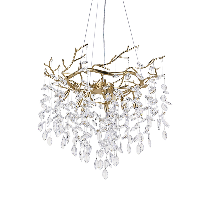 Люстра Floes Gold Хрустальная Золотой в Ростове-на-Дону | Loft Concept 