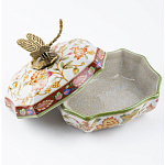 Фарфоровая шкатулка с бронзовой стрекозой Eden Garden варинант исполнения - 4 | Loft Concept в Ростове-на-Дону