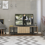 ТВ-тумба с откидной дверцей и 4-мя полками ZITANO TV STAND OAK варинант исполнения - 1 | Loft Concept в Ростове-на-Дону