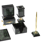 Настольный письменный набор из нефрита в подарочной коробке Victorious варинант исполнения - 5 | Loft Concept в Ростове-на-Дону