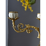 Подсвечник белый Попугай из фарфора с бронзовыми элементами Eden Garden варинант исполнения - 7 | Loft Concept в Ростове-на-Дону