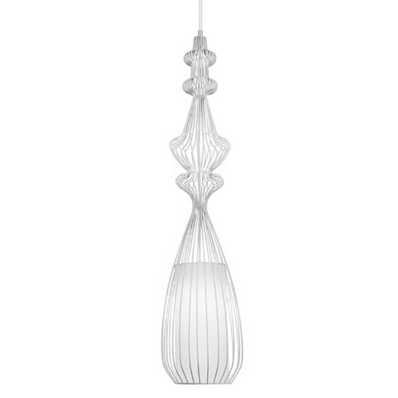 Подвесной светильник Wire Dream Pendant 1 Белый Белый Подвесной светильник Wire Dream Pendant 1 Белый Белый в Ростове-на-Дону | Loft Concept
