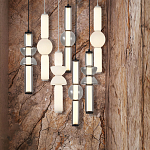 Подвесной светильник из дымчатого стекла цилиндрической формы с чёрным металлическим основанием Hiding secrets варинант исполнения - 8 | Loft Concept в Ростове-на-Дону