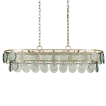 Люстра овальной формы с каскадом из декоративных элементов Harmony of Light варинант исполнения - 3 | Loft Concept в Ростове-на-Дону