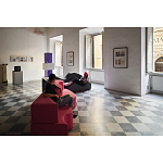 Дизайнерский модульный диван волнистой формы с цветным принтом Poltronova Superonda Sofa варинант исполнения - 9 | Loft Concept в Ростове-на-Дону