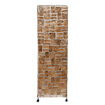 Торшер из перламутра на металлическом каркасе Indonesian Tower 2 варинант исполнения - 1 | Loft Concept в Ростове-на-Дону