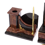 Настольный письменный набор из лемезита и змеевика с декором в виде Орла в подарочной упаковке Successful Leader варинант исполнения - 5 | Loft Concept в Ростове-на-Дону