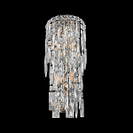 Бра с каскадом из прозрачного хрусталя и корпусом из металла цвета хром Constant Sparks варинант исполнения - 3 | Loft Concept в Ростове-на-Дону