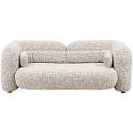 Дизайнерский двухместный диван с мягкими спинкой и подлокотниками бежевый Madelaine Sofa Beige варинант исполнения - 1 | Loft Concept в Ростове-на-Дону