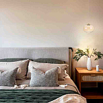 Подвесной светильник с янтарным рифленым стеклянным плафоном Ferm Living варинант исполнения - 7 | Loft Concept в Ростове-на-Дону