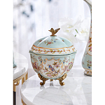 Шкатулка голубого цвета с цветочными орнаментами Blue Garden варинант исполнения - 7 | Loft Concept в Ростове-на-Дону