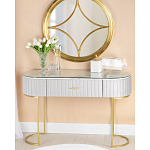 Консоль овальная на золотистых фигруных ножках Wall Console варинант исполнения - 4 | Loft Concept в Ростове-на-Дону