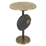 Столик приставной с абстрактным основанием и акцентом в виде золотистого диска Heavenly Space варинант исполнения - 3 | Loft Concept в Ростове-на-Дону