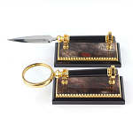 Настольный письменный набор из яшмы и долерита с декором Двуглавый орел Manager Organizer варинант исполнения - 5 | Loft Concept в Ростове-на-Дону