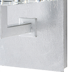 Бра серебряное с фактурным прозрачным абажуром Optical Crystal варинант исполнения - 2 | Loft Concept в Ростове-на-Дону