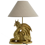 Настольная лампа с абажуром Дракон Golden Dragon Lamp Beige варинант исполнения - 3 | Loft Concept в Ростове-на-Дону