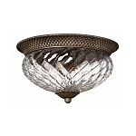 Потолочный светильник с чашеобразным плафоном из толстого волнообразного стекла и широким узорчатым основанием Hinkley варинант исполнения - 1 | Loft Concept в Ростове-на-Дону