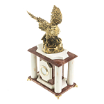 Часы настольные из натурального камня с декором в виде орла Eagle Stone Clock варинант исполнения - 2 | Loft Concept в Ростове-на-Дону