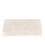 Подставка под шар квадратная из натурального камня Мрамор Белый Natural Stone Sphere Stands варинант исполнения - 1 | Loft Concept в Ростове-на-Дону