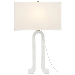 Настольная лампа на арочном корпусе с прямоугольным абажуром One Piece Support варинант исполнения - 2 | Loft Concept в Ростове-на-Дону