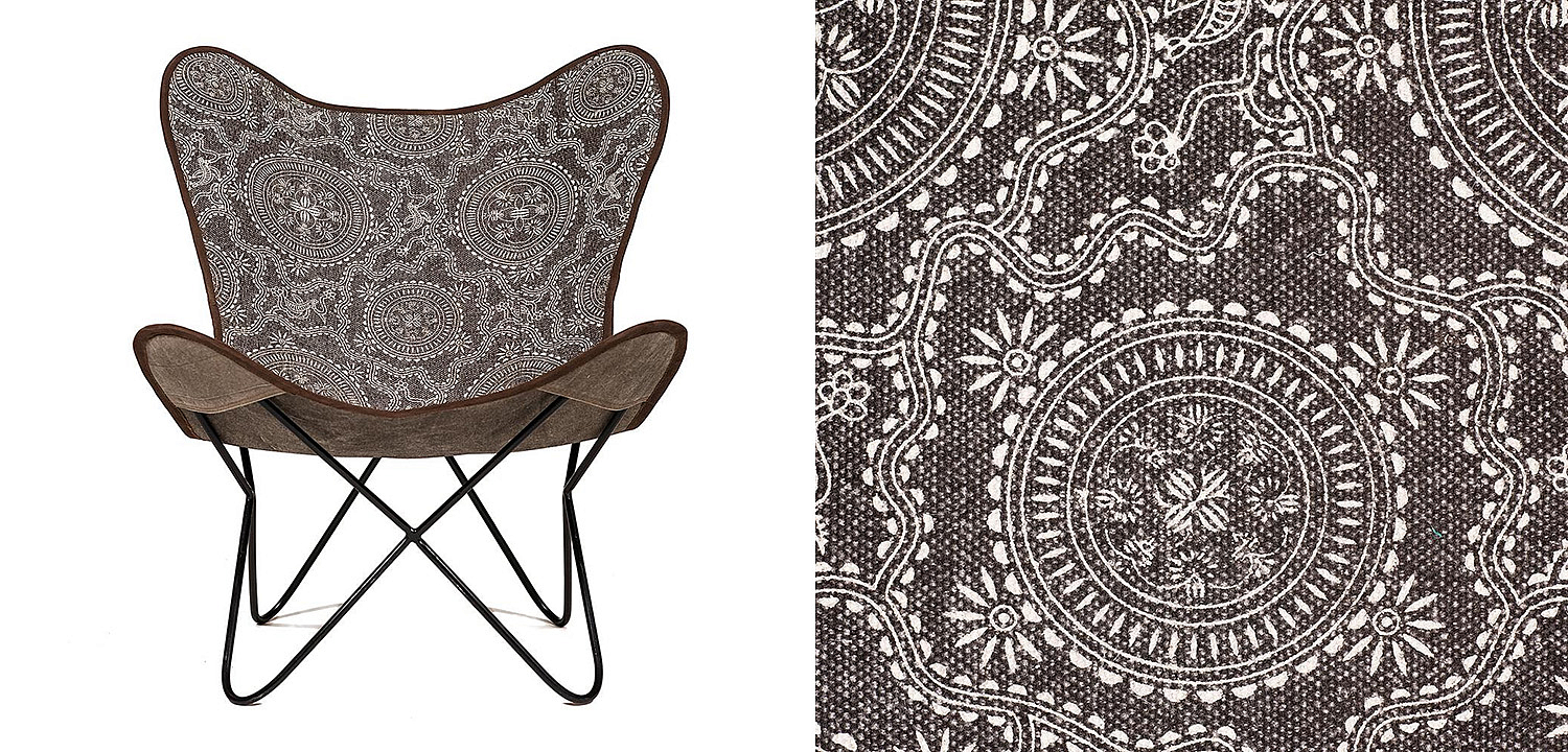 Кресло Indian black and white pattern - Loft-Concept в Ростове-на-Дону