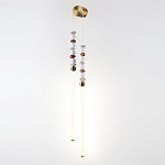 Бра с 2-мя вертикальными акриловыми светодиодными трубками и декоративными шариками PEARLS Suspension варинант исполнения - 1 | Loft Concept в Ростове-на-Дону