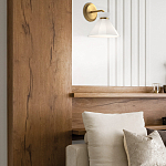 Бра с белым конусным плафоном из стекла Alora Mood варинант исполнения - 9 | Loft Concept в Ростове-на-Дону