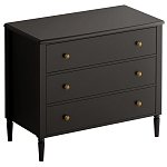 Комод с 3 ящиками Blues Black варинант исполнения - 1 | Loft Concept в Ростове-на-Дону