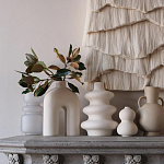 Светло-Бежевое Панно из нитей White Landscape Wall Hanging варинант исполнения - 2 | Loft Concept в Ростове-на-Дону