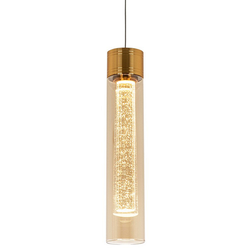   Sparkling Bubbles Tube Gold Amber Hanging Lamp        -- | Loft Concept 