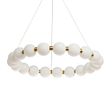 Люстра круглая с матовыми белыми шарами PEARLS Suspension варинант исполнения - 1 | Loft Concept в Ростове-на-Дону